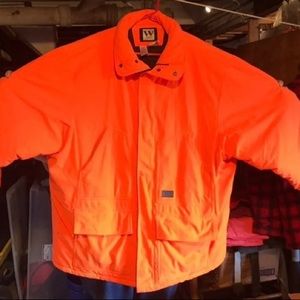 Orange hunting jacket